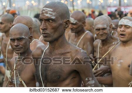 "Walking back to the Akhara as part of the initiation of new sadhus, during Kumbha Mela festival, Allahabad, Uttar Pradesh, India, Asia" View Large Photo Image Stock Photo - "Walking back to the Akhara as part of the initiation of new sadhus, during Kumbha Mela festival, Allahabad, Uttar Pradesh, India, Asia". Fotosearch