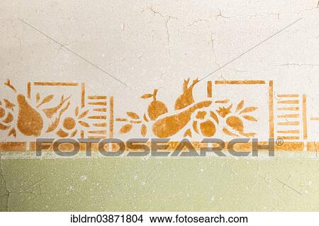 "Wall decoration in a house in a former diamond miners' town, Kolmanskop, Karas, Namibia, Africa" View Large Photo Image Picture - "Wall decoration in a house in a former diamond miners' town, Kolmanskop, Karas, Namibia, Africa". Fotosearch