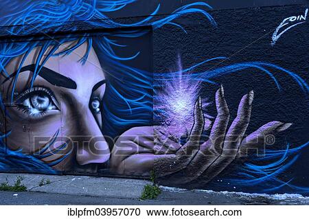 "Wall graffiti of a woman, Dublin, Republic of Ireland" View Large Photo Image Stock Image - "Wall graffiti of a woman, Dublin, Republic of Ireland". Fotosearch