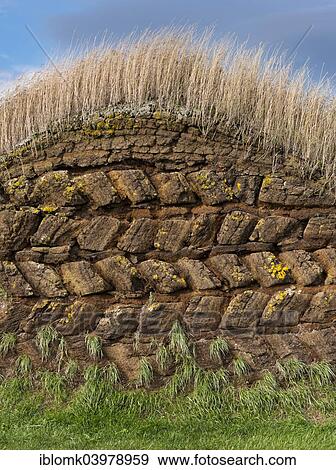 "Wall made of peat, Glaumbaer or Glaumbaer Museum, Northwestern Region, Iceland, Europe" View Large Photo Image Stock Photo - "Wall made of peat, Glaumbaer or Glaumbaer Museum, Northwestern Region, Iceland, Europe". Fotosearch