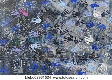 "Wall paintings, hands, East Side Gallery, Wall Gallery, Berlin, Germany, Europe" View Large Photo Image Picture - "Wall paintings, hands, East Side Gallery, Wall Gallery, Berlin, Germany, Europe". Fotosearch