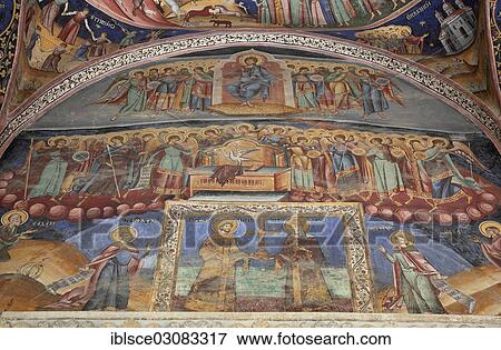 "Wall paintings in Horezu Monastery, Horezu, Valcea County, Wallachia, Romania, Europe" View Large Photo Image Stock Photo - "Wall paintings in Horezu Monastery, Horezu, Valcea County, Wallachia, Romania, Europe". Fotosearch
