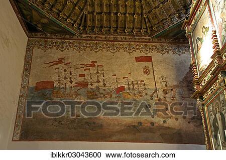 "Wall paintings in the Church of Nuestra Senora de la Ascuncion, San Sebastian, La Gomera, Canary Islands, Spain, Europe" View Large Photo Image Stock Image - "Wall paintings in the Church of Nuestra Senora de la Ascuncion, San Sebastian, La Gomera, Canary Islands, Spain, Europe". Fotosearch