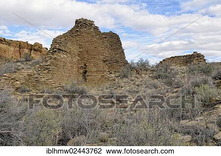 "Wall ruins of the historic Anasazi settlement, Hugo Pavi Great House, 1000 - 1250 AD, Chaco Culture National Historical Park, Nageezi, New Mexico, USA" View Large Photo Image Stock Image - "Wall ruins of the historic Anasazi settlement, Hugo Pavi Great House, 1000 - 1250 AD, Chaco Culture National Historical Park, Nageezi, New Mexico, USA". Fotosearch