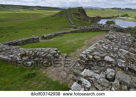 "Wall Town Crags, Hadrian's Wall, Northumberland, England, United Kingdom, Europe" View Large Photo Image Stock Photo - "Wall Town Crags, Hadrian's Wall, Northumberland, England, United Kingdom, Europe". Fotosearch