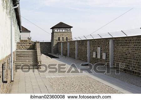 "Wall with barbed wire, memorial of the former Mauthausen Concentration Camp, Muehlviertel region, Upper Austria, Austria, Europe" View Large Photo Image Stock Photo - "Wall with barbed wire, memorial of the former Mauthausen Concentration Camp, Muehlviertel region, Upper Austria, Austria, Europe". Fotosearch