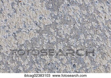 Stock Image - Wall with remains of paint. Fotosearch