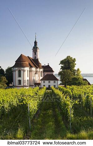 "Wallfahrtskirche Birnau sanctuary, Unteruhldingen, Lake Constance, Baden-Wuerttemberg, Germany, Europe" View Large Photo Image Picture - "Wallfahrtskirche Birnau sanctuary, Unteruhldingen, Lake Constance, Baden-Wuerttemberg, Germany, Europe". Fotosearch