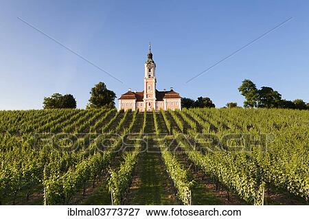 "Wallfahrtskirche Birnau sanctuary, Unteruhldingen, Lake Constance, Baden-Wuerttemberg, Germany, Europe" View Large Photo Image Stock Photo - "Wallfahrtskirche Birnau sanctuary, Unteruhldingen, Lake Constance, Baden-Wuerttemberg, Germany, Europe". Fotosearch