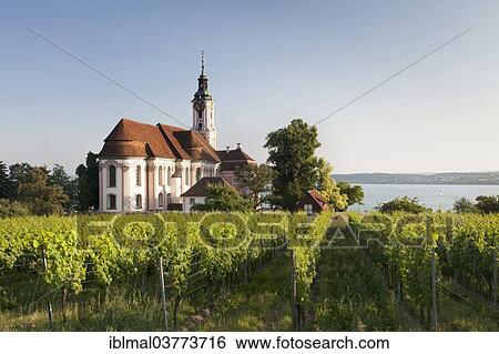 "Wallfahrtskirche Birnau sanctuary, Unteruhldingen, Lake Constance, Baden-Wuerttemberg, Germany, Europe" View Large Photo Image Stock Photograph - "Wallfahrtskirche Birnau sanctuary, Unteruhldingen, Lake Constance, Baden-Wuerttemberg, Germany, Europe". Fotosearch