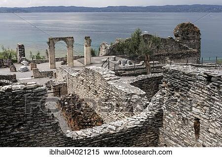 "Walls of the Grottoes of Catullus, Sirmione, Lake Garda, Lombardy, Italy, Europe" View Large Photo Image Stock Photography - "Walls of the Grottoes of Catullus, Sirmione, Lake Garda, Lombardy, Italy, Europe". Fotosearch