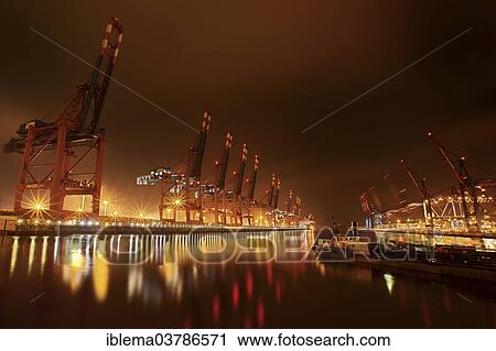 "Waltershoferdamm 2 with the cranes of Container Terminal Burchardkai and EUROGATE Container Terminal, Hamburg, Germany, Europe" View Large Photo Image Stock Image - "Waltershoferdamm 2 with the cranes of Container Terminal Burchardkai and EUROGATE Container Terminal, Hamburg, Germany, Europe". Fotosearch