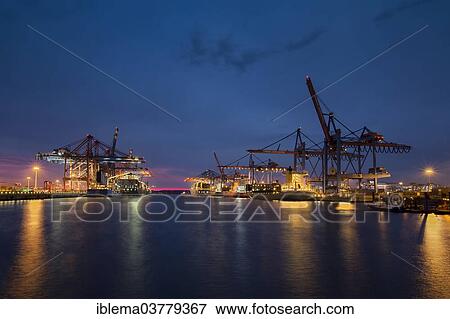 "Waltershoferdamm 3 with the cranes of Container Terminal Burchardkai and EUROGATE Container Terminal, Hamburg, Germany, Europe" View Large Photo Image Stock Photo - "Waltershoferdamm 3 with the cranes of Container Terminal Burchardkai and EUROGATE Container Terminal, Hamburg, Germany, Europe". Fotosearch