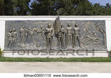 Stock Image - "War memorial to the Battle of Gallipoli, Eceabat, Gallipoli Peninsula, Dardanelles, Thrace, Marmara Region, Turkey, Asia". Fotosearch