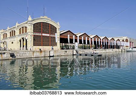 "Warehouses in the port of Valencia, Valencian Community, Spain, Europe" View Large Photo Image Stock Image - "Warehouses in the port of Valencia, Valencian Community, Spain, Europe". Fotosearch