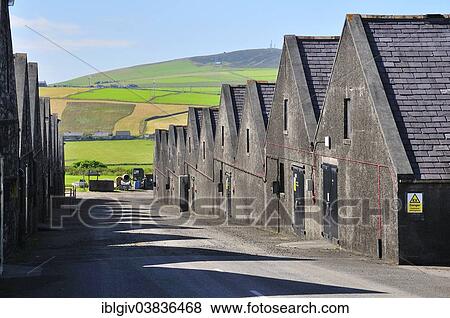 "Warehouses of the Highland Park Distillery, whisky distilery, Kirkwall, Mainland, Orkney, Scotland, United Kingdom, Europe" View Large Photo Image Stock Photo - "Warehouses of the Highland Park Distillery, whisky distilery, Kirkwall, Mainland, Orkney, Scotland, United Kingdom, Europe". Fotosearch