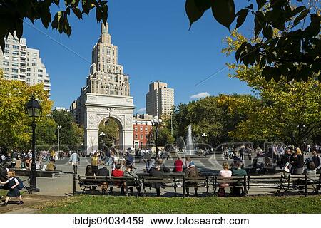 "Washington Square Park, Manhattan, New York, United States, North America" View Large Photo Image Stock Photo - "Washington Square Park, Manhattan, New York, United States, North America". Fotosearch