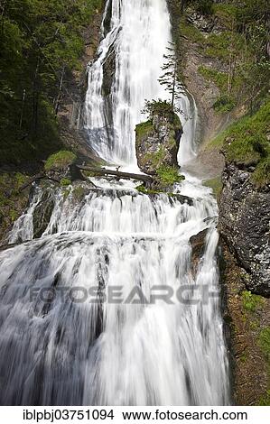 Picture - "Wasserlochklamm, waterfall, Palfau, Gesause, Styria, Austria, Europe". Fotosearch