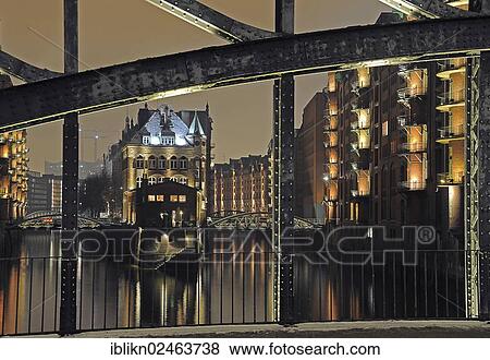 "Wasserschloss, historic building, from Poggenmuehlenbruecke bridge, Speicherstadt, historic warehouse district, Hamburg, Germany, Europe" View Large Photo Image Stock Photo - "Wasserschloss, historic building, from Poggenmuehlenbruecke bridge, Speicherstadt, historic warehouse district, Hamburg, Germany, Europe". Fotosearch