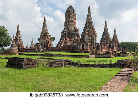 "Wat Chaiwatthanaram Temple, Unesco World Heritage Site, Ayutthaya, Thailand, Asia" View Large Photo Image Stock Image - "Wat Chaiwatthanaram Temple, Unesco World Heritage Site, Ayutthaya, Thailand, Asia". Fotosearch