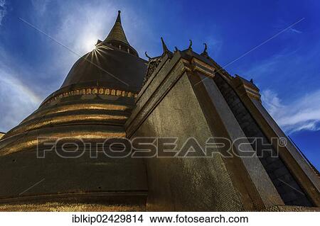 Picture - "Wat Phra Kaeo, Temple of the Emerald Buddha, Bangkok, Thailand, Asia". Fotosearch
