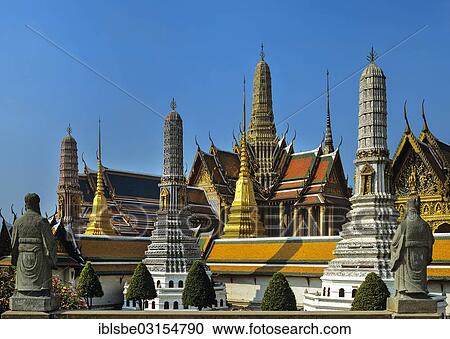 "Wat Phra Kaeo Temple, Royal Palace, Temple of the Emerald Buddha, Bangkok, Central Thailand, Thailand, Asia" View Large Photo Image Stock Image - "Wat Phra Kaeo Temple, Royal Palace, Temple of the Emerald Buddha, Bangkok, Central Thailand, Thailand, Asia". Fotosearch