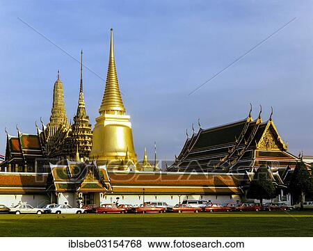 "Wat Phra Kaeo Temple, Royal Palace, royal fleet of cars, Phra Si Rattana Chedi, Bangkok, Central Thailand, Thailand, Asia" View Large Photo Image Stock Photo - "Wat Phra Kaeo Temple, Royal Palace, royal fleet of cars, Phra Si Rattana Chedi, Bangkok, Central Thailand, Thailand, Asia". Fotosearch