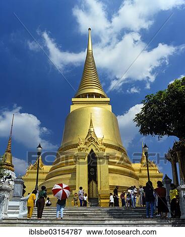 "Wat Phra Kaeo Temple, Royal Palace, Phra Si Rattana Chedi, Bangkok, Central Thailand, Thailand, Asia" View Large Photo Image Stock Photo - "Wat Phra Kaeo Temple, Royal Palace, Phra Si Rattana Chedi, Bangkok, Central Thailand, Thailand, Asia". Fotosearch