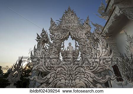 "Wat Rong Khun Temple or White Temple, a Buddhist-Hindu temple, detailed view, Chiang Rai, northern Thailand, Thailand, Asia" View Large Photo Image Picture - "Wat Rong Khun Temple or White Temple, a Buddhist-Hindu temple, detailed view, Chiang Rai, northern Thailand, Thailand, Asia". Fotosearch