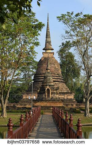 "Wat Sa Si or Wat Sra Sri, Sukhothai Historical Park, Sukhothai, Northern Thailand, Thailand, Asia" View Large Photo Image Stock Photo - "Wat Sa Si or Wat Sra Sri, Sukhothai Historical Park, Sukhothai, Northern Thailand, Thailand, Asia". Fotosearch