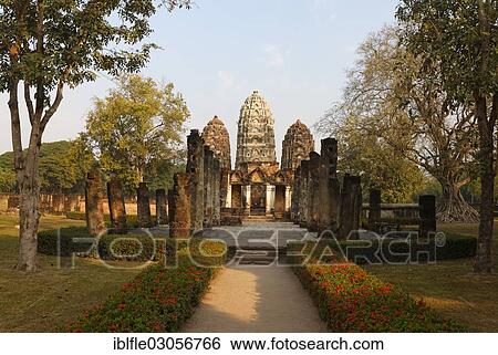 "Wat Sri Sawai Temple in Sukhothai Historical Park, UNESCO World Heritage Site, Mueang Kao, Sukhothai Provinz, Northern Thailand, Thailand, Asia" View Large Photo Image Stock Photograph - "Wat Sri Sawai Temple in Sukhothai Historical Park, UNESCO World Heritage Site, Mueang Kao, Sukhothai Provinz, Northern Thailand, Thailand, Asia". Fotosearch