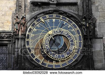 "Watchface of the Astronomical Clock on Town Hall Tower, Old Town Square, Prague, Czech Republic, Europe" View Large Photo Image Stock Photo - "Watchface of the Astronomical Clock on Town Hall Tower, Old Town Square, Prague, Czech Republic, Europe". Fotosearch