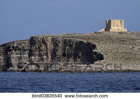 "Watchtower on Comino island, Malta, Europe" View Large Photo Image Stock Image - "Watchtower on Comino island, Malta, Europe". Fotosearch
