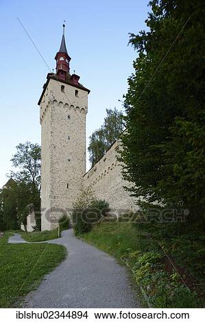 "Watchtower, one of the Nine Towers of Lucerne, Switzerland, Europe" View Large Photo Image Picture - "Watchtower, one of the Nine Towers of Lucerne, Switzerland, Europe". Fotosearch