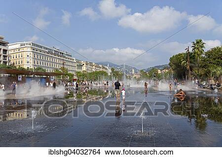 "Water fountains, Place Massena, Nice, Departement Alpes-Maritimes, Provence-Alpes-Cote d'Azur, France, Europe" View Large Photo Image Picture - "Water fountains, Place Massena, Nice, Departement Alpes-Maritimes, Provence-Alpes-Cote d'Azur, France, Europe". Fotosearch