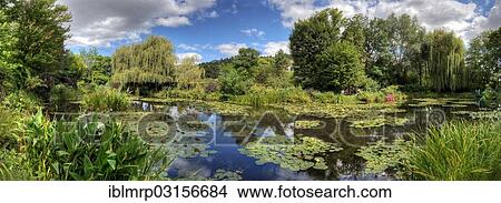 "Water Lily Pond, Claude Monet Garden, Giverny, Departement Eure, Haute-Normandie, France, Europe" View Large Photo Image Picture - "Water Lily Pond, Claude Monet Garden, Giverny, Departement Eure, Haute-Normandie, France, Europe". Fotosearch