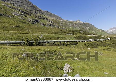 "Water pipeline from the Silvretta reservoir, Bielerhohe pass, Vermunt, Vorarlberg, Austria, Europe" View Large Photo Image Stock Photo - "Water pipeline from the Silvretta reservoir, Bielerhohe pass, Vermunt, Vorarlberg, Austria, Europe". Fotosearch