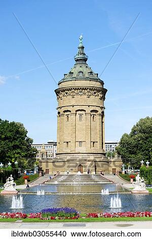 "Water Tower, Friedrichsplatz square, Mannheim, Baden-Wurttemberg, Germany, Europe" View Large Photo Image Stock Image - "Water Tower, Friedrichsplatz square, Mannheim, Baden-Wurttemberg, Germany, Europe". Fotosearch