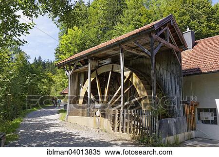 "Water wheel at Bleier Sag on Giessenbach stream, Kiefersfelden, Mangfall Mountains, Upper Bavaria, Bavaria, Germany, Europe" View Large Photo Image Stock Photography - "Water wheel at Bleier Sag on Giessenbach stream, Kiefersfelden, Mangfall Mountains, Upper Bavaria, Bavaria, Germany, Europe". Fotosearch
