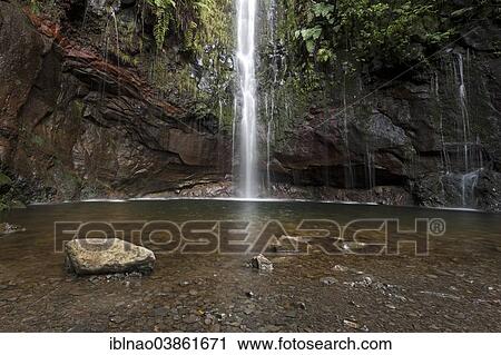 "Waterfall at 25 Fontes, Rabacal, Madeira, Portugal, Europe" View Large Photo Image Stock Image - "Waterfall at 25 Fontes, Rabacal, Madeira, Portugal, Europe". Fotosearch
