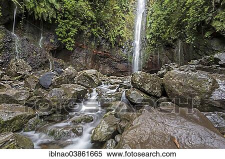 "Waterfall at 25 Fontes, Rabacal, Madeira, Portugal, Europe" View Large Photo Image Stock Photography - "Waterfall at 25 Fontes, Rabacal, Madeira, Portugal, Europe". Fotosearch