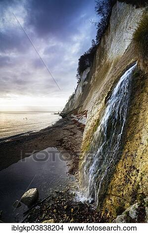 "Waterfall at Kieler Ufer, bank, Jasmund National Park, Rugen, Mecklenburg-Western Pomerania, Germany, Europe" View Large Photo Image Picture - "Waterfall at Kieler Ufer, bank, Jasmund National Park, Rugen, Mecklenburg-Western Pomerania, Germany, Europe". Fotosearch