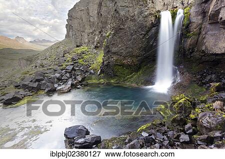 "Waterfall, East Iceland, Iceland, Europe" View Large Photo Image Stock Photo - "Waterfall, East Iceland, Iceland, Europe". Fotosearch