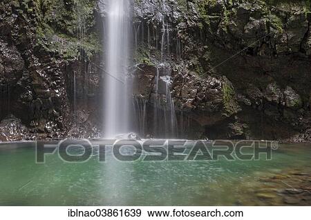 "Waterfall in Caldeirao Verde, Madeira, Portugal, Europe" View Large Photo Image Stock Photo - "Waterfall in Caldeirao Verde, Madeira, Portugal, Europe". Fotosearch