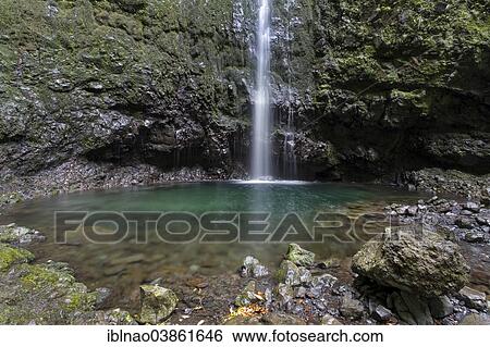 "Waterfall in Caldeirao Verde, Madeira, Portugal, Europe" View Large Photo Image Stock Photograph - "Waterfall in Caldeirao Verde, Madeira, Portugal, Europe". Fotosearch