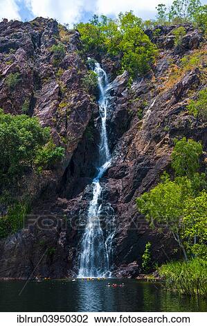 "Waterfall in the Litchfield National Park, Northern Territories, Australia, Oceania" View Large Photo Image Stock Image - "Waterfall in the Litchfield National Park, Northern Territories, Australia, Oceania". Fotosearch