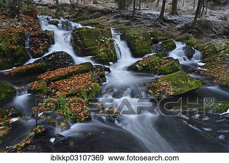 "Waterfall in the Selke River in autumn, Alexisbad, Saxony-Anhalt, Germany, Europe" View Large Photo Image Stock Photo - "Waterfall in the Selke River in autumn, Alexisbad, Saxony-Anhalt, Germany, Europe". Fotosearch