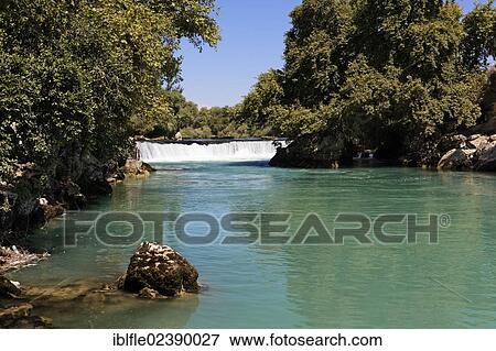 "Waterfall on the Manavgat river, at the town of Manavgat, Antalya, Turkish Riviera, Turkey, Asia" View Large Photo Image Stock Photo - "Waterfall on the Manavgat river, at the town of Manavgat, Antalya, Turkish Riviera, Turkey, Asia". Fotosearch