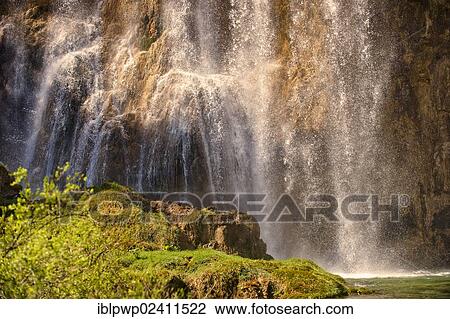 "Waterfall over the travertine deposits of Plitvice, Plitvice Lakes National Park, UNESCO World Heritage Site, Croatia, Europe" View Large Photo Image Stock Image - "Waterfall over the travertine deposits of Plitvice, Plitvice Lakes National Park, UNESCO World Heritage Site, Croatia, Europe". Fotosearch