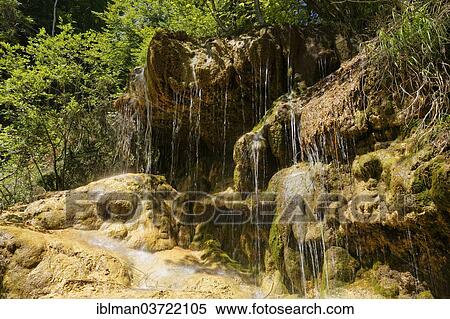 "Waterfall with calcification, Ammerschlucht, Peiting, Pfaffenwinkel region, Upper Bavaria, Bavaria, Germany, Europe" View Large Photo Image Stock Photography - "Waterfall with calcification, Ammerschlucht, Peiting, Pfaffenwinkel region, Upper Bavaria, Bavaria, Germany, Europe". Fotosearch